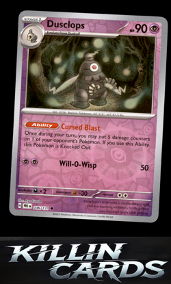 Reverse Holofoil Dusclops 036/131 Pokemon Common SV: Prismatic Evolutions Card N - Image 1