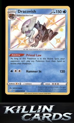 Dracovish SV036/SV122 Pokemon Shiny Holo Rare Shining Fates: Shiny Vault Card NM - Image 1