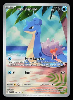 Misty's Lapras 194/182 Illustration Rare Destined Rivals Pokemon Card - Image 1