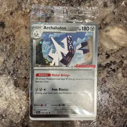 Archaludon - 107/142 - Cosmos Holo GAMESTOP Stamp - SEALED Promo - Pokemon Card - Image 1