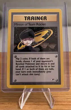 Minion Of Team Rocket Trainer Card Pokemon - LP 113/132 Uncommon Gym Heroes Set - Image 1