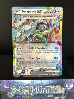 Pokemon Card Terapagos ex 128/142 Stellar Crown Double Rare Near Mint - Image 1