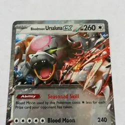 Bloodmoon Ursaluna ex 141/167 Double Rare Twilight Masquerade Pokemon Card - NM - Image 2