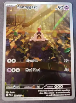 Sandygast 214/193 Illustration Rare Paldea Evolved Pokemon Card NM - Image 1