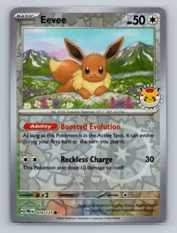 Pokemon Miscellaneous Cards & Products #074/131 Eevee Promo - Image 1