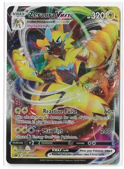 Zeraora VMAX SWSH264 Black Star Promo Sword & Shield SWSH Pokemon TCG Card NM - Image 1