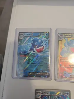 Palafin 3 Card Lot with 2 Ex's and Illustration Rare Pokemon TCG NM - Image 5