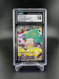 CGC 10 Iono's Bellibolt ex 183/159 Journey Together SIR Pokemon Card psa - Image 1