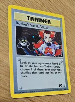 LP/NM Rocket's Sneak Attack 16/82 Team Rocket Holo Card - Image 1