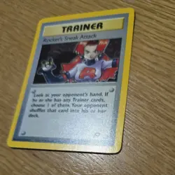 LP/NM Rocket's Sneak Attack 16/82 Team Rocket Holo Card - Image 4