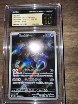 CGC 10 Pristine ✨ Mewtwo 183/165 Holo AR 151 sv2a Pokemon Card Japanese 🌆 - Image 1