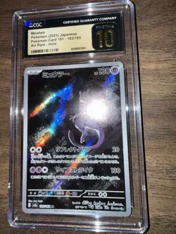 CGC 10 Pristine ✨ Mewtwo 183/165 Holo AR 151 sv2a Pokemon Card Japanese 🌆 - Image 4