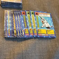 150+ CARD 1999 And Some 2000s DIGIMON Bandai Commons LOT 1st Editions Used - Image 2