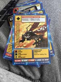 150+ CARD 1999 And Some 2000s DIGIMON Bandai Commons LOT 1st Editions Used - Image 4