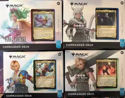 Brand New Sealed MTG Final Fantasy Collector Commander Decks Full Set - Image 1