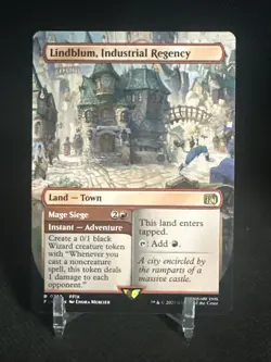 Lindblum, Indsutrial Regency 0312 Borderless Foil MTG Magic Final Fantasy - Image 1
