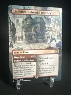 Lindblum, Indsutrial Regency 0312 Borderless Foil MTG Magic Final Fantasy - Image 3
