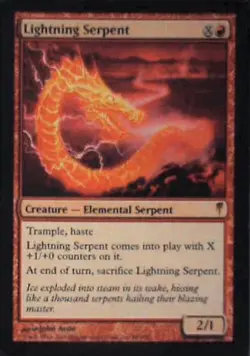 Lightning Serpent - Coldsnap: #88, Magic: The Gathering Lp C287 - Image 1