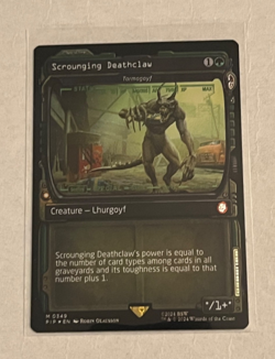 MTG Scrounging Deathclaw - Tarmogoyf - Showcase Foil - Fallout #349 - Image 1