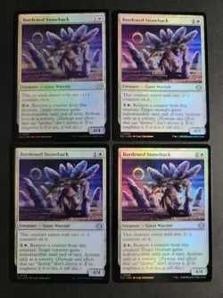 Burdened Stoneback (X4 Foil) Uncommon MTG Lorwyn Eclipsed - Image 1