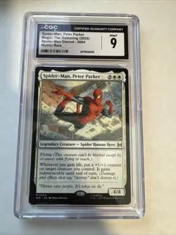 2025 SDCC Magic The Gathering MTG - CGC 9 Mint Spider-man M 0004 - Welcome Deck - Image 1