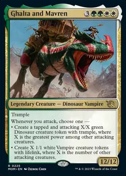 1x Ghalta and Mavren - Foil - March Of The Machine - Near Mint, English - MTG! - Image 1