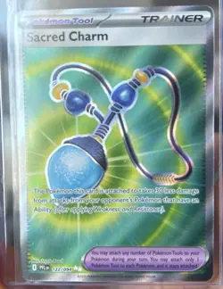 Sacred Charm 122/094 NM - Full Art Holo - 2025 TCG Pokemon Phantasmal Flames - Image 1