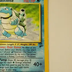 1999 Pokemon Base Set 2 Unlimited Blastoise 2/102 Holo - Image 3