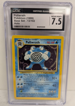 Poliwrath Pokemon (1999) Base Set - 13/102 Holo CGC 7.5 Near Mint+ - Image 2