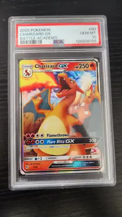 2020 Pokemon Battle Academy #60 Charizard GX PSA 10 GEM MINT NEW CERT - Image 1