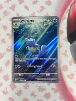 2023 POKEMON Scarlet & Violet 151 Full Art Holo 171 /165 Wartortle Illustration - Image 1
