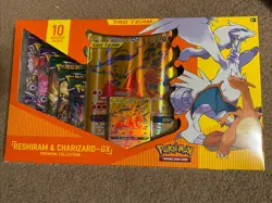 Pokemon Reshiram And Charizard GX Premium Collection Sealed Box Sword And Shield - Image 1