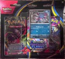 Title: Pokemon TCG Phantom Forces Blister Pack - 3 Booster Packs + Sneasel Promo - Image 1