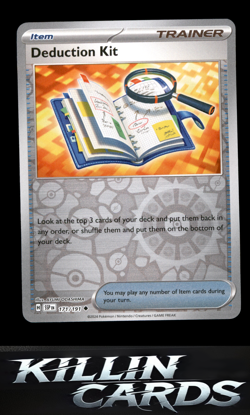 Reverse Holofoil Deduction Kit 171/191 Pokemon Uncommon SV08: Surging Sparks Car - Image 1