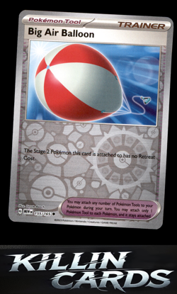 Reverse Holofoil Big Air Balloon 155/165 Pokemon Uncommon SV: Scarlet & Violet 1 - Image 1