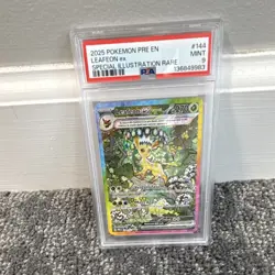 Pokemon Leafeon ex Sv: Prismatic Evolutions Special Illustration Rare Holo PSA 9 - Image 2