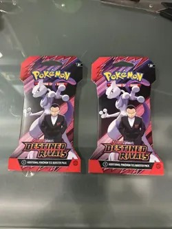 Pokemon Destined Rivals Sleeved Booster Packs Lot of 2 - Factory Sealed - Image 1