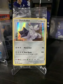 Pokemon TCG - Duraludon SWSH028 EB Games Stamp Promo - Black Star Sealed NM - Image 1