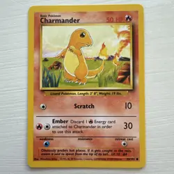 Charmander 046/102 - Base Set - Regular - Unlimited - WOTC - Pokemon TCG - NM - Image 1