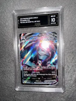 2021 POKEMON SWORD & SHIELD CHILLING REIGN #113 FULL ART/METAGROSS VMAX GMA 10 - Image 1
