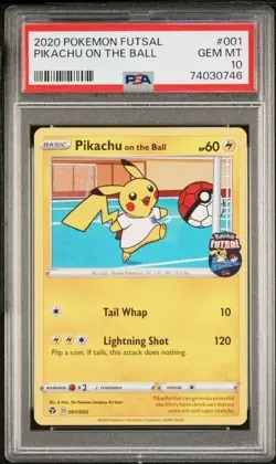 Pokemon TCG - Pikachu on the Ball - (Pokemon Futsal) 001 PSA Graded Gem Mint 10 - Image 1