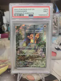 Pokemon 2023 Charmander SVP44 Obsidian Flames ETB English Mint PSA 9 - Image 1