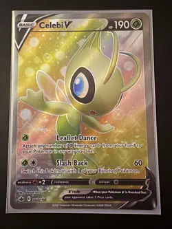 Pokemon Celebi V 160/198 Chilling Reign Full Art Ultra Rare Holo NM - Image 2