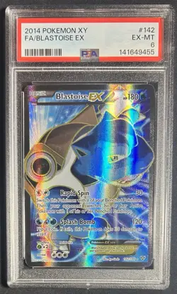 2014 POKEMON XY #142 FULL ART/BLASTOISE EX PSA 6 BASE SET NEW CERT!!! - Image 1