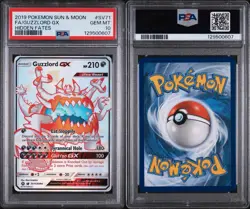 2019 POKEMON SUN & MOON HIDDEN FATES #SV71/SV94 GUZZLORD GX SHINY RARE PSA 10 - Image 3