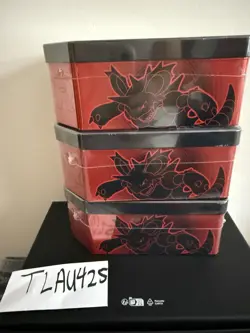Sealed Pokemon TCG Team Rocket Tins Lot Of 3 (All Arts) - Image 4