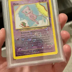 2001 POKEMON SOUTHERN ISLANDS PROMO 1/18 MEW REVERSE HOLO - PSA 8 🌀 SWIRL - Image 2