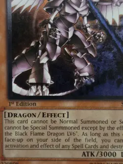 Horus the Black Flame Dragon LV8 SOD-EN008 Ultimate 1st Edition Yu-Gi-Oh 1996 - Image 2