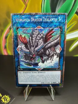 Yu-Gi-Oh! Worldsea Dragon Zealantis RA04-EN082 Platinum Secret Rare 1st Ed *New* - Image 1