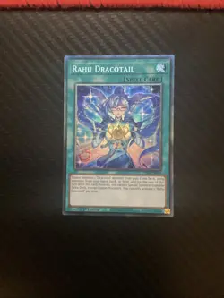 Yugioh! 1x Rahu Dracotail JUSH-EN009 Collector's Rare 1st Ed NM - Image 1